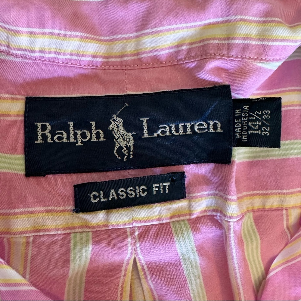 Ralph Lauren Pink Striped Shirt - Picture 4 of 4
